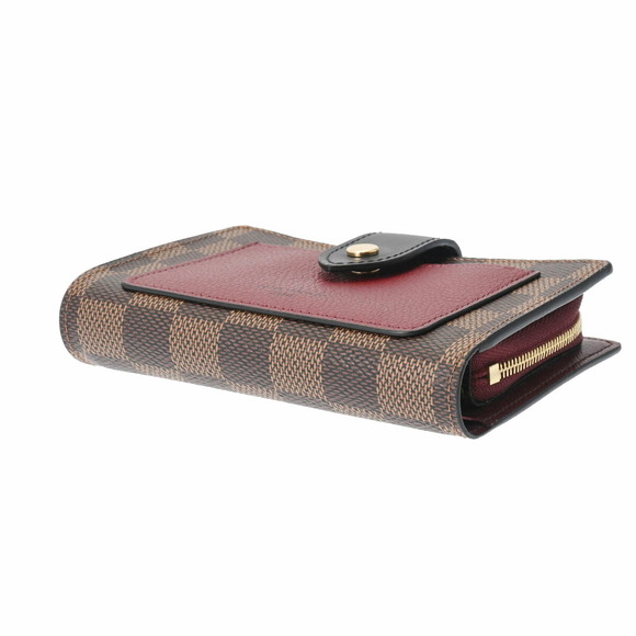 Louis Vuitton Damier Portefeuille Wallet Juliette Bordeaux Canvas Bifold - Picture 3 of 12